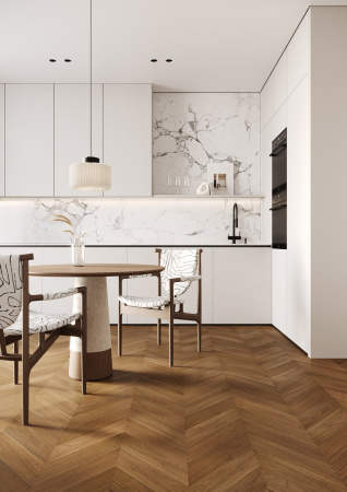 Кварцевый паркет Quartz Parquet Французская ёлка 99-400-29 Орех Американский